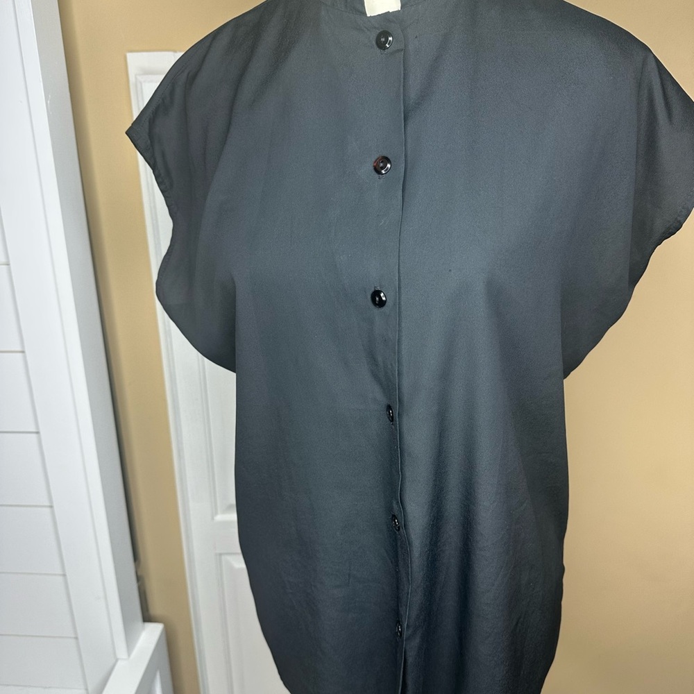 Vintage black Alex Colman blouse sleeveless